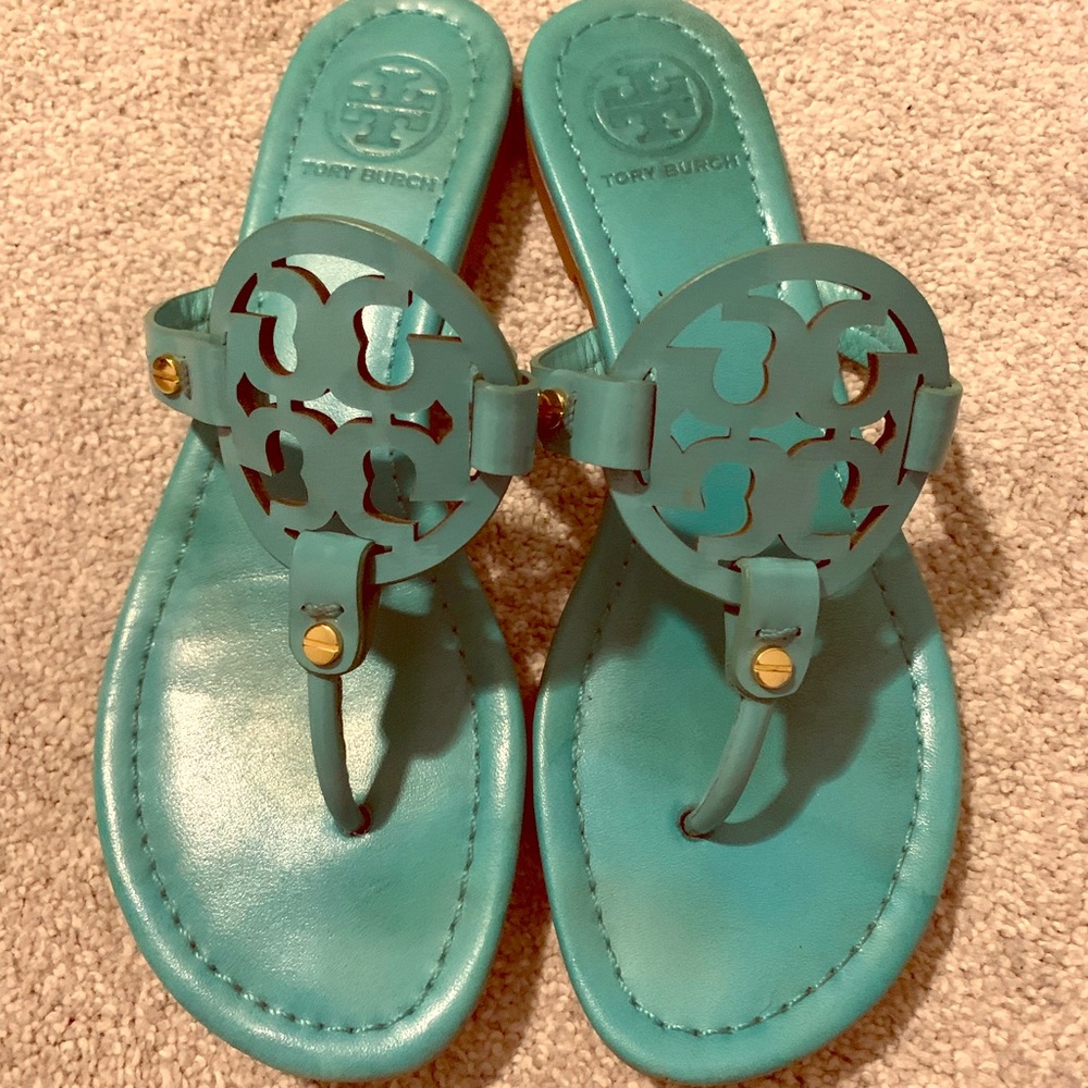 Tory Burch Island Turquoise HTF RARE